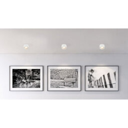 Luminosa Lighting Luminosa Serena Surface Mounted Downlight White Clear Glass Shade Led 3000K - thumbnail 4