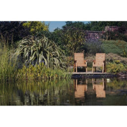 Churnet Valley Garden Furniture Ltd Valley Love Seat Angled - Timber - L100 X W163 X H95 Cm - Flat Pack - Partially Assembled - Set Of Waterproof Cushions Included - thumbnail 4