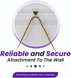 10 X Electro Brassed Picture Rail Hooks Strong Moulding Wall Hanging Hooks For Picture Frames, Mirrors & Home Décor - thumbnail 6