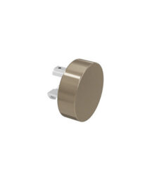 28mm Styleline  Gliding Curtain Pole Set With Stud End - Taupe, 210Cm - thumbnail 4