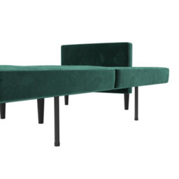 Dorel Liam Sofa Bed In Velvet Green 840X810X2010 mm - thumbnail 4
