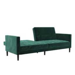 Dorel Liam Sofa Bed In Velvet Green 840X810X2010 mm - thumbnail 7