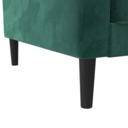Dorel Liam Sofa Bed In Velvet Green 840X810X2010 mm - thumbnail 2