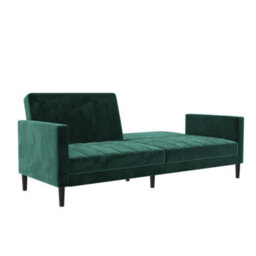 Dorel Liam Sofa Bed In Velvet Green 840X810X2010 mm - thumbnail 9