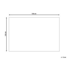 Beliani Blanket Mirge 125 X 150 Cm White - thumbnail 3