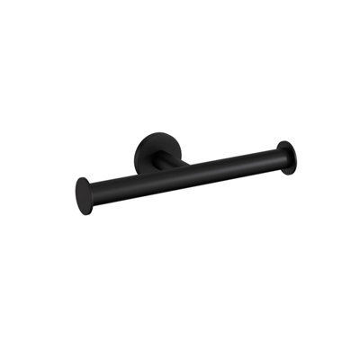 Cosmic Double Paper Holder Without Cover Matt Black Architect Sp - image 1