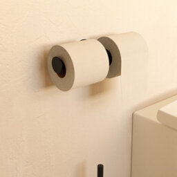 Cosmic Double Paper Holder Without Cover Matt Black Architect Sp - thumbnail 2