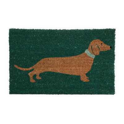 Orsina Sausage Dog Printed Coir Doormat - image 1