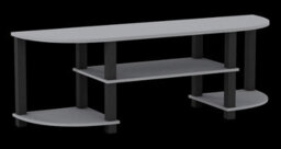Urbn-Living Urbnliving 120Cm Wide Tv Unit Stand S-Tube Entertainment Centre Storage Shelf Living Room Grey Cabinet - thumbnail 3