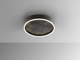 Luminosa Lighting Luminosa Stone 40Cm Integrated Led Semi Flush Ceiling Light Black 3000-6000K - Uk Stock - thumbnail 4