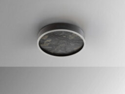 Luminosa Lighting Luminosa Stone 40Cm Integrated Led Semi Flush Ceiling Light Black 3000-6000K - Uk Stock - thumbnail 5