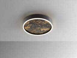 Luminosa Lighting Luminosa Stone 40Cm Integrated Led Semi Flush Ceiling Light Black 3000-6000K - Uk Stock - thumbnail 3