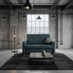 Viva Mel Ii Compact 2 Seater Sofa Bed With Storage And Removable Cushions 196Cm X 110Cm Graphite And Grey - thumbnail 2