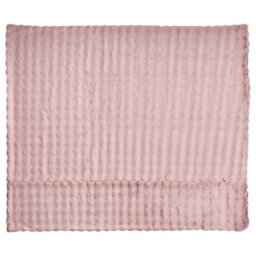 Beliani Blanket Salka Faux Fur 200 X 220 Cm Pastel Pink - thumbnail 4