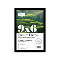 9X6 Black Picture Frame (22.9 X 15.2Cm) Poster, Photo, Artwork, Gallery Wall Or Print - thumbnail 1