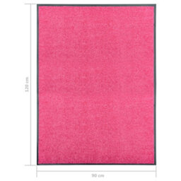 Walplus Doormat Washable Pink 90X120 Cm - thumbnail 6