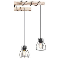 Luminosa Lighting Luminosa Mina Bar Pendant Ceiling Light Matt Black 4X E27 - thumbnail 4