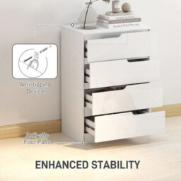 4 Drawer Chest Of Drawers For Bedroom - thumbnail 4