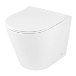 Homestylestore 600mm Light Oak Wc Unit Led Lit Shelf Toilet And Chrome Flush Button - thumbnail 3