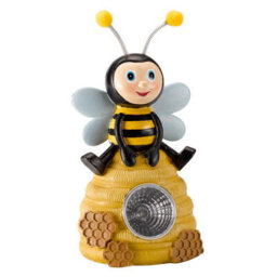 Set Of 4 Solar Powered Bee Spotlights - Weatherproof Outdoor Garden Novelty Bumblebee Design Led Lights - H16 X W7.5 X D7Cm - thumbnail 2