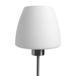 GoodHome Kluan Conical Brushed Satin White Nickel Effect Table Light - thumbnail 5