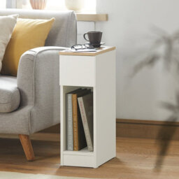 Sobuy Fbt111-Nwx2,set Of 2 Bedside Tables With 1 Drawer 20X35X60Cm Modern ,wood Effect,w20Xd35Xh60 - thumbnail 4