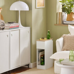 Sobuy Fbt111-Nwx2,set Of 2 Bedside Tables With 1 Drawer 20X35X60Cm Modern ,wood Effect,w20Xd35Xh60 - thumbnail 5