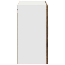 Berkfield Durable Kitchen Wall Cabinet With Glass Door Porto Smoked Oak - thumbnail 8