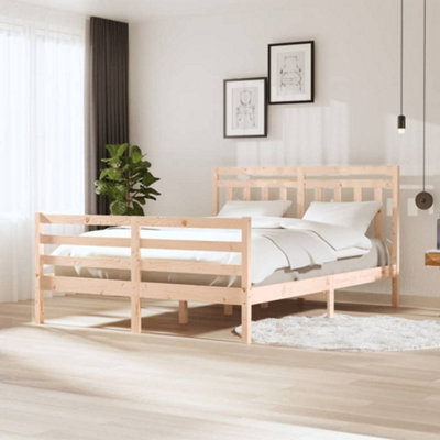 Berkfield Bed Frame Solid Wood 160X200 Cm - image 1