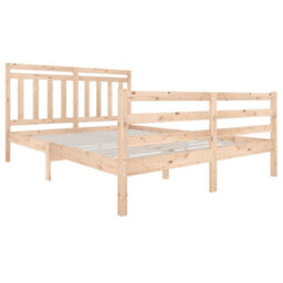 Berkfield Bed Frame Solid Wood 160X200 Cm - thumbnail 3
