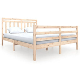 Berkfield Bed Frame Solid Wood 160X200 Cm - thumbnail 2