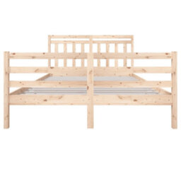 Berkfield Bed Frame Solid Wood 160X200 Cm - thumbnail 4