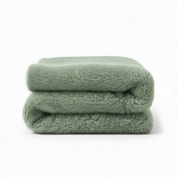 Cuddly Extra Fluffy Throw Ultra Soft Plush Blanket For Sofa Bed Home Decor Green 150X200Cm - thumbnail 2
