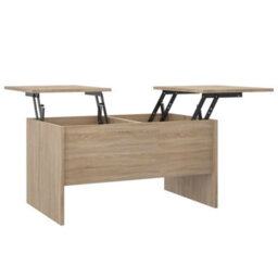 Berkfield Coffee Table Sonoma Oak 80X50X42.5 Cm Engineered Wood - thumbnail 2