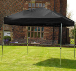 Crocodile Trading 3M X 3M Trader-Max 30 Commercial Instant Shelter Pop Up Gazebos Frame & Canopy - Black - thumbnail 4