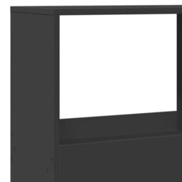Berkfield Room Divider Black 100X33X155.5 Cm Engineered Wood - thumbnail 7