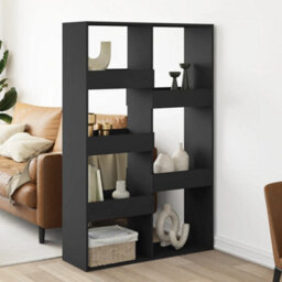 Berkfield Room Divider Black 100X33X155.5 Cm Engineered Wood - thumbnail 1