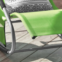 Sobuy Ogs28-Grx2, Set Of 2 Outdoor Garden Rocking Sun Lounger Recliner Relaxing Chair With Headrest And Side Bag, Green - thumbnail 9