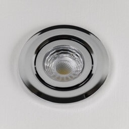 Polished Chrome 6W Led Downlight - 3K Warm White - Dimmable & Tilt Ip44 - Se Home - thumbnail 2