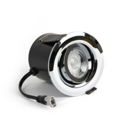 Polished Chrome 6W Led Downlight - 3K Warm White - Dimmable & Tilt Ip44 - Se Home - thumbnail 1