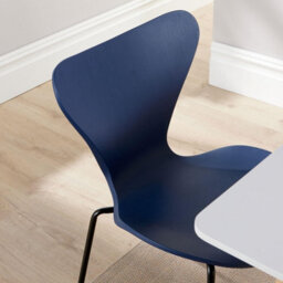 Home Source Fleur Dining Table And 4 Blue Penny Chairs - thumbnail 3