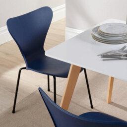 Home Source Fleur Dining Table And 4 Blue Penny Chairs - thumbnail 9