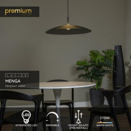 Lucide Premium Menga Pendant Light Diameter 60Cm Led Dim. 2700K - Smoke Grey - thumbnail 2