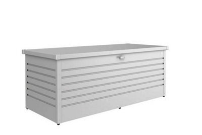 Biohort High Quality 6Ft X 2.5Ft Leisuretime Box 180 Garden Metal Storage - Metallic Silver - image 1