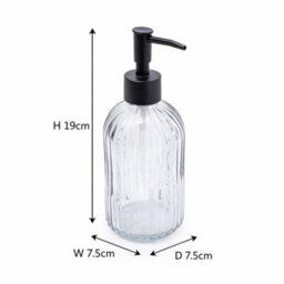 Candlelight Olive & Black Glass Soap Dispenser - thumbnail 4
