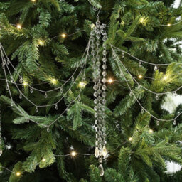 Amorly Crystal Tassel Garland, Clear Acrylic Christmas Tree Ornament, Winter Wonderland Decor For Table, Wall, Stair Railings - thumbnail 5