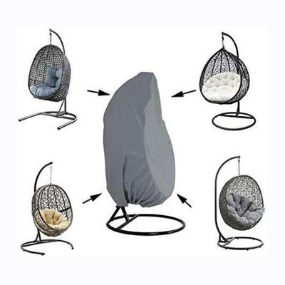 Waterproof And Dustproof Oxford Hanging Chair Cover For Patio, Rocking Chair, Floating Grey - image 1
