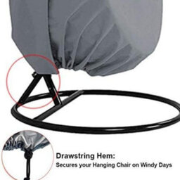 Waterproof And Dustproof Oxford Hanging Chair Cover For Patio, Rocking Chair, Floating Grey - thumbnail 6