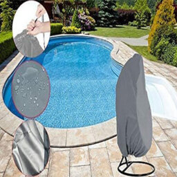 Waterproof And Dustproof Oxford Hanging Chair Cover For Patio, Rocking Chair, Floating Grey - thumbnail 5
