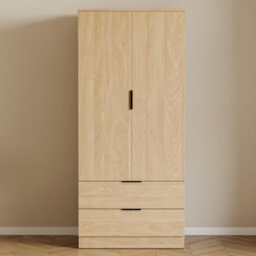 Lassic Vida Designs Trega Pine 2 Door 2 Drawer Wardrobe Hanging Rail, Shelves & Smooth Glide Drawers, (H)1700mm X (W)760mm X (D)530mm - thumbnail 2